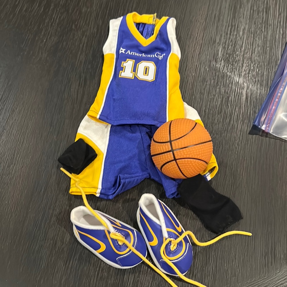 American girl basket ball outfit- as is